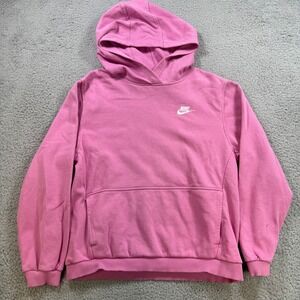 Nike Kids Pink Pullover Hoodie Sweatshirt Sportswear Size XL